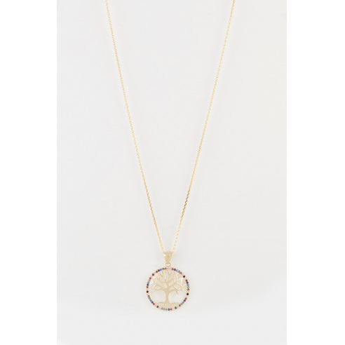 Women's 'Arbre Coloré' Pendant with chain