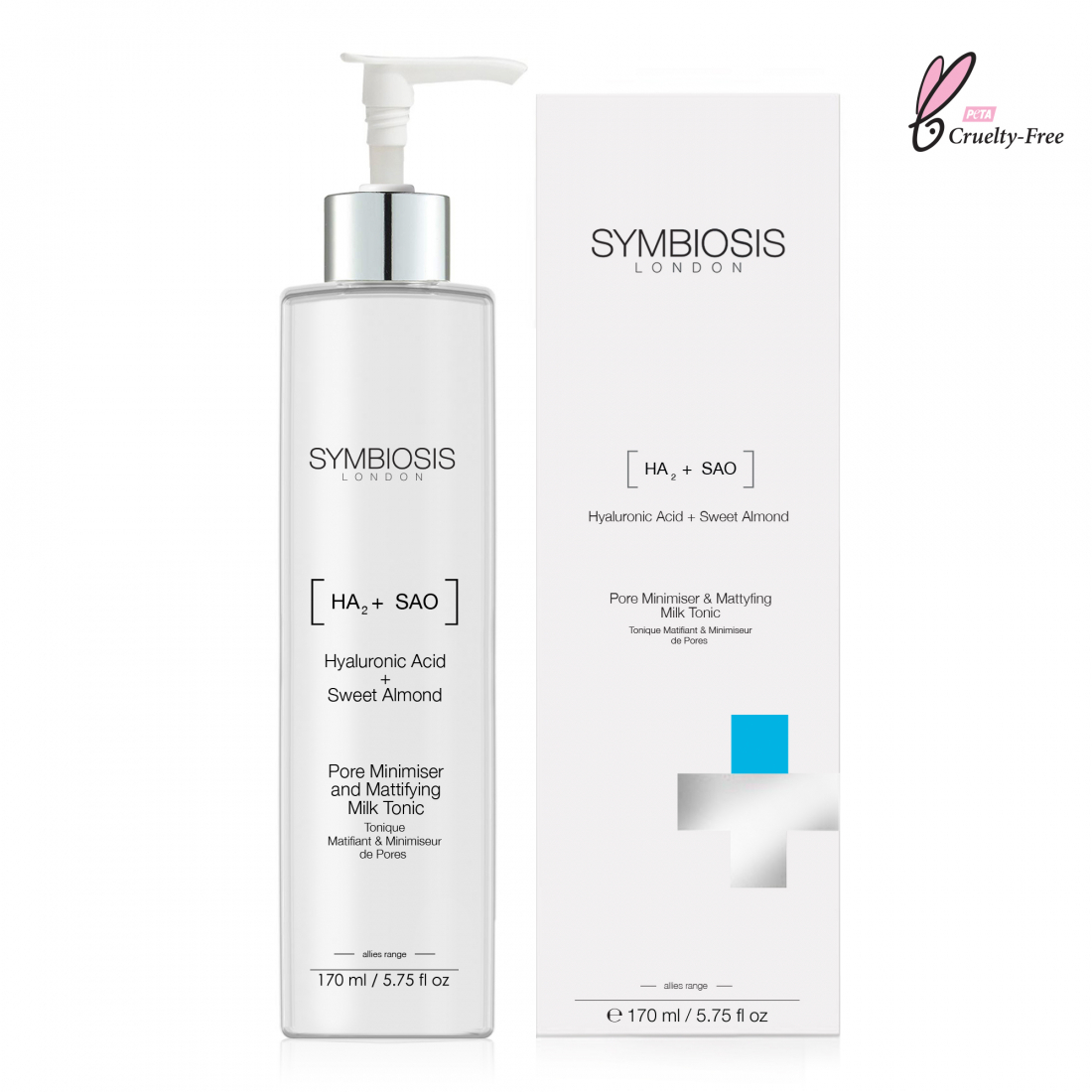 Lait tonique '(Hyaluronic Acid+Sweet Almond) - Pore Minimiser & Mattyfing' - 200 ml