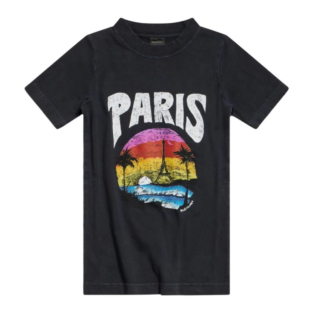 T-shirt 'Paris Tropical' pour Femmes