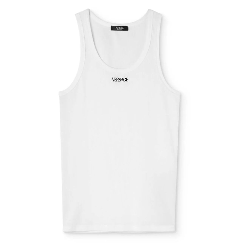 Men's 'Logo Embroidered Ribbed' Tank Top