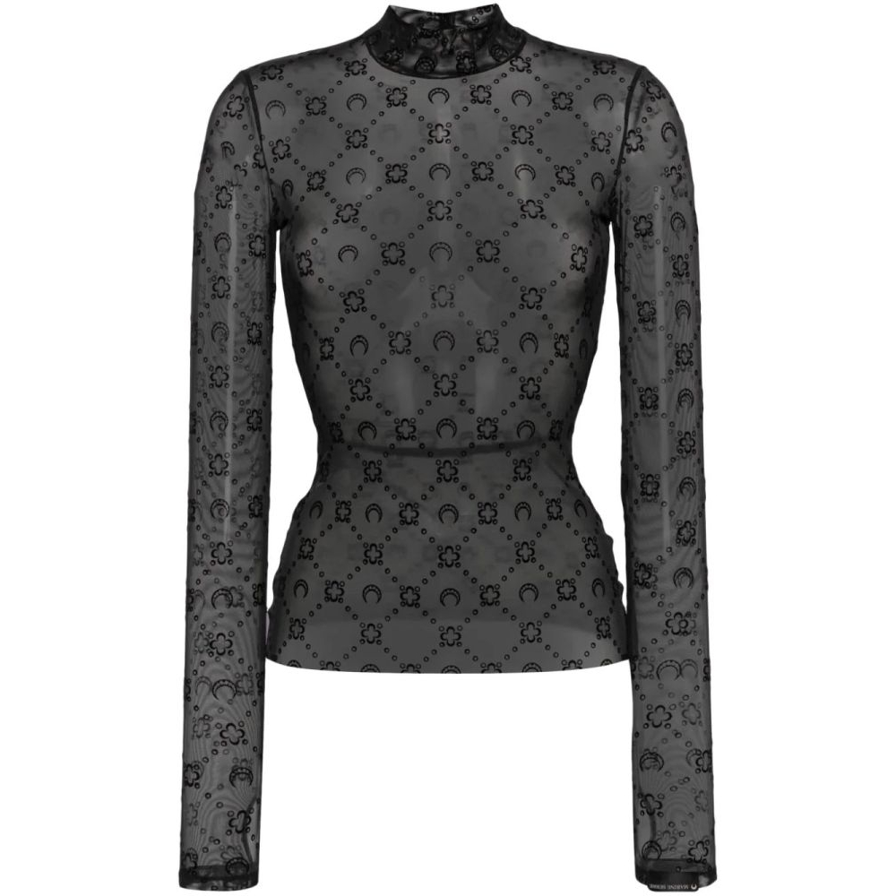Top à manches longues 'Moonogram' pour Femmes