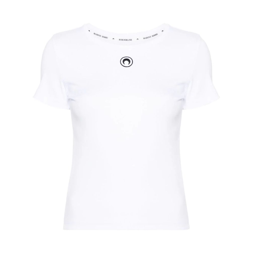 T-shirt 'Embroidered-Logo' pour Femmes