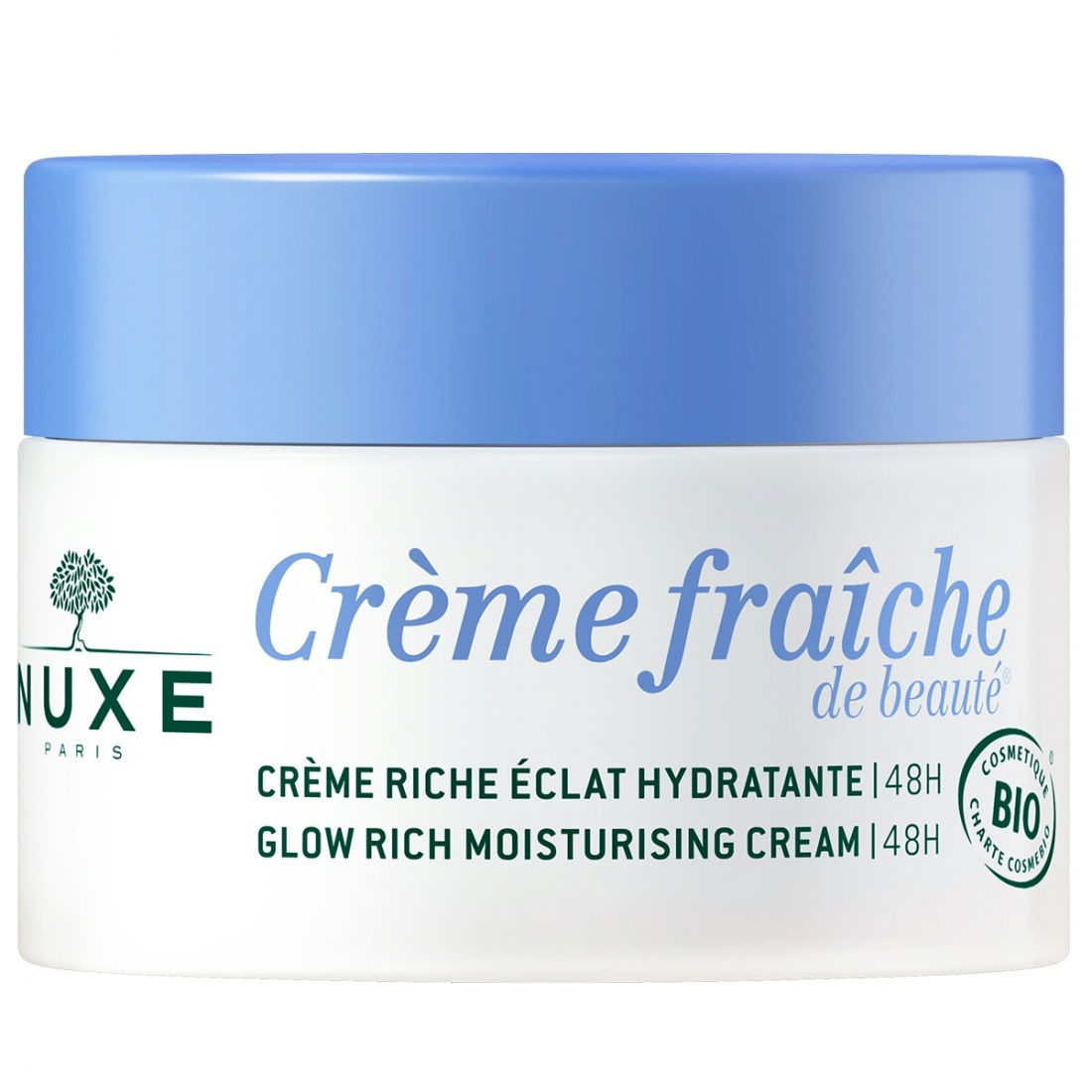 'Crème Fraîche de Beauté® Riche Éclat Hydratante 48H' Reichhaltige Creme - Trockene Haut, 50 ml