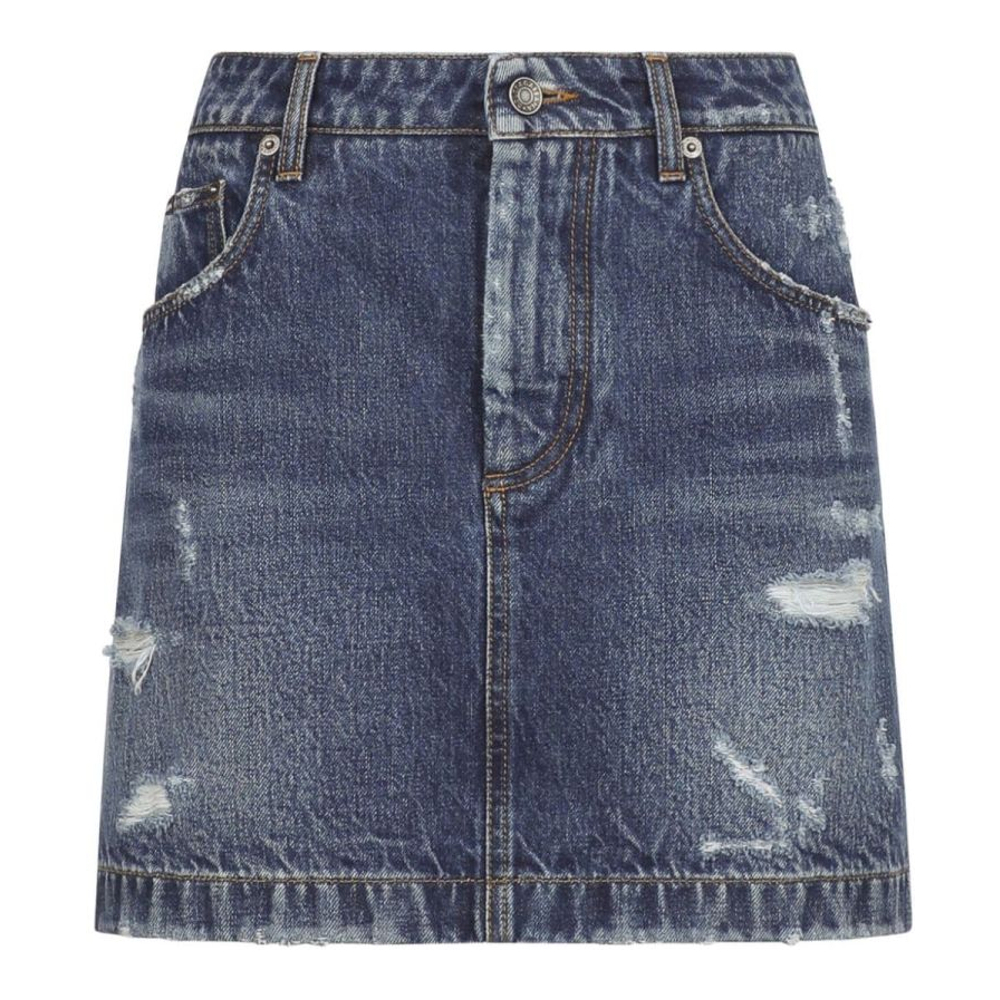 Women's 'Distressed-Finish' Mini Skirt