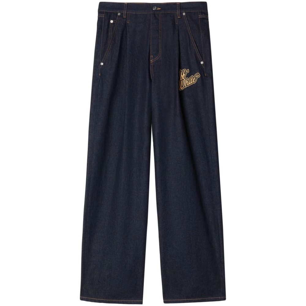 Jeans '90S Logo-Appliqué' pour Hommes