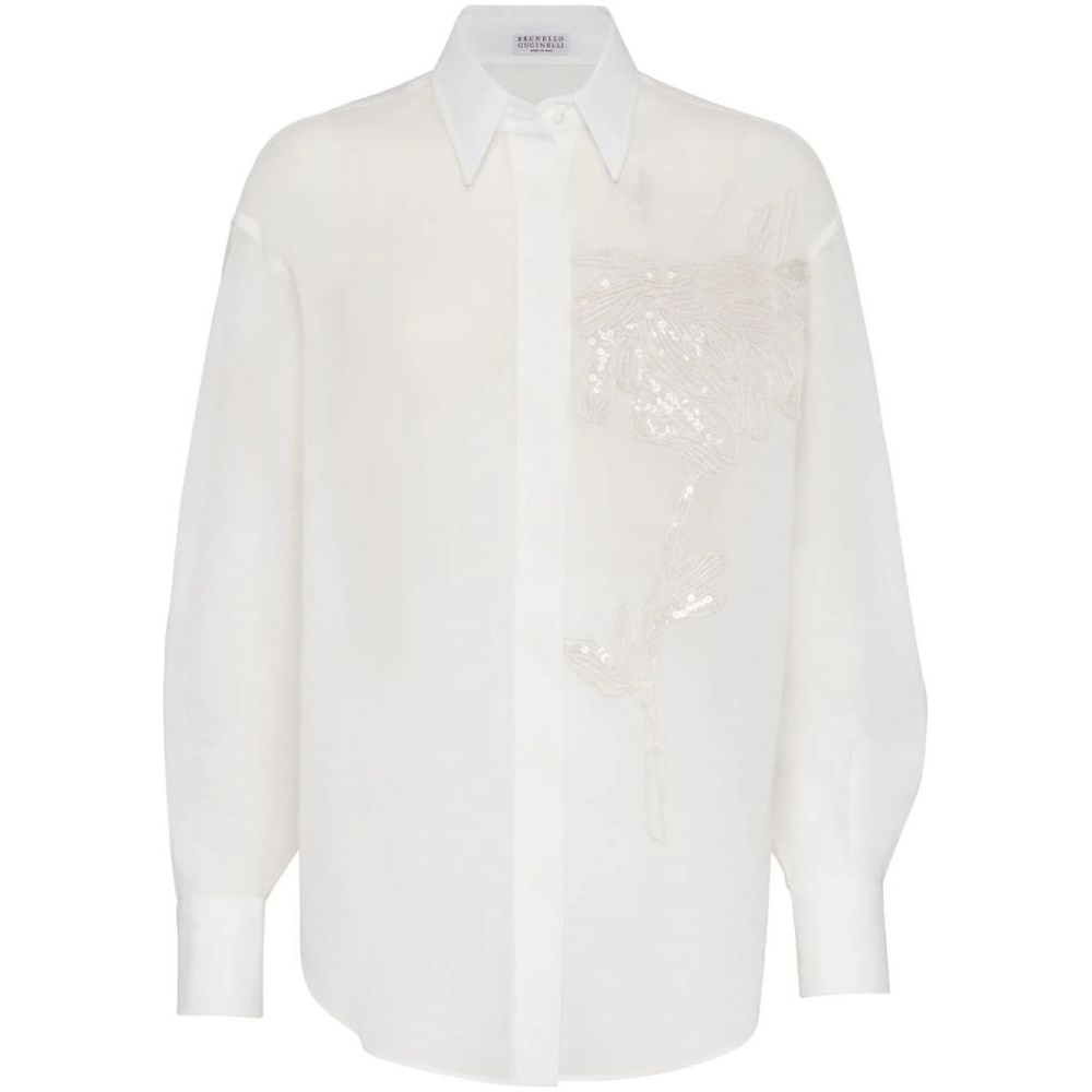 Women's 'Floral-Embroidery' Shirt