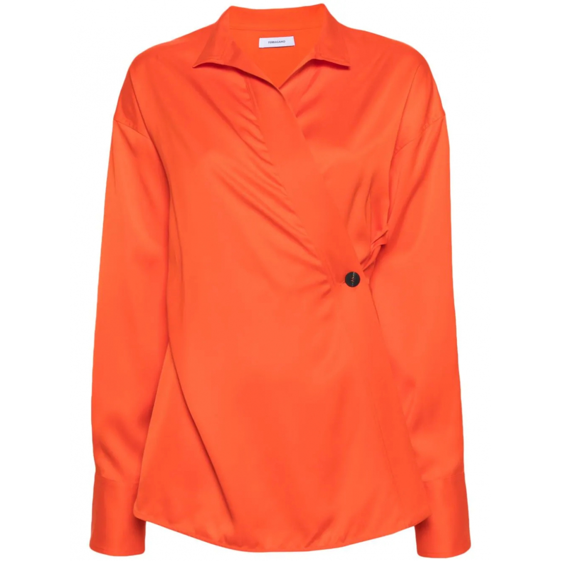 Blouse à manches longues 'Wrap-Design' pour Femmes