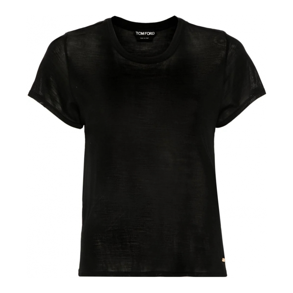 T-shirt 'Logo-Plaque' pour Femmes
