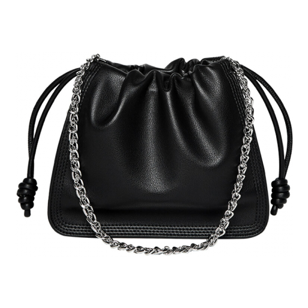 Women's 'Chain Strap Drawstring' Bucket Bag