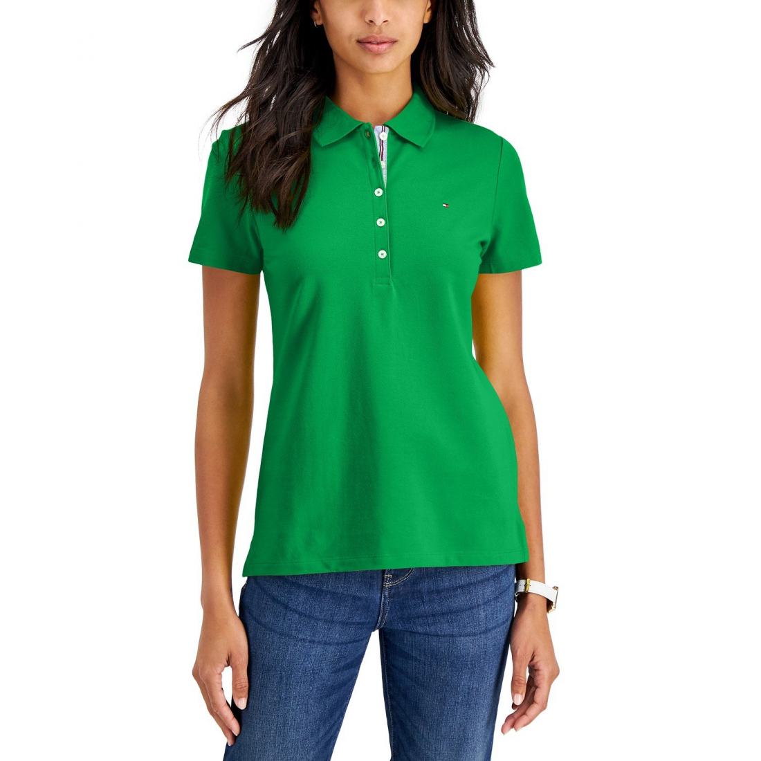 Polo 'Solid Short-Sleeve' pour Femmes