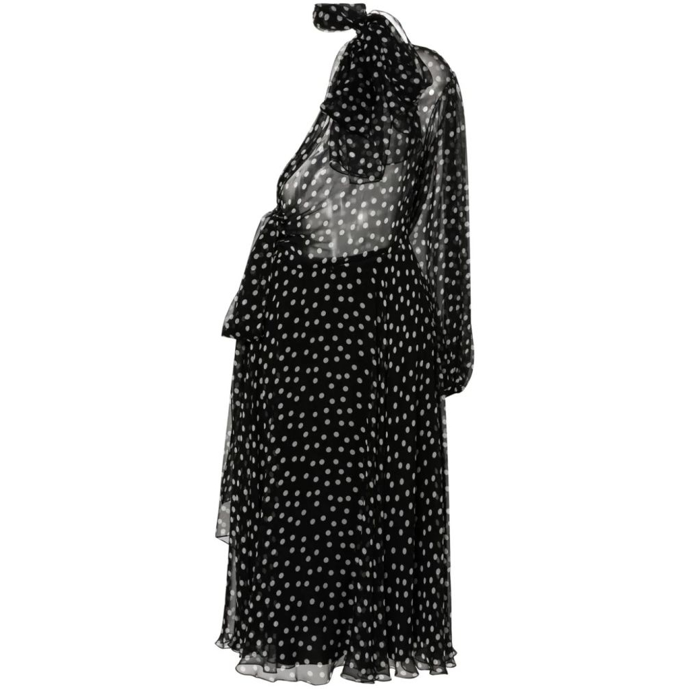 'Polka-Dot' Midi Kleid für Damen