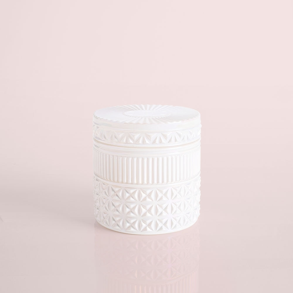 'Volcano White Opal Gilded Faceted Jar' Duftende Kerze - 311 g