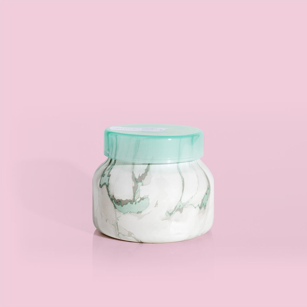 'Coconut Sandalwood Modern Marble Petite Jar' Scented Candle - 226 g