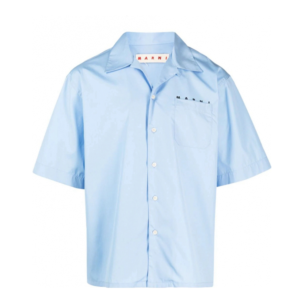 Chemise à manches courtes 'Logo-Print' pour Hommes