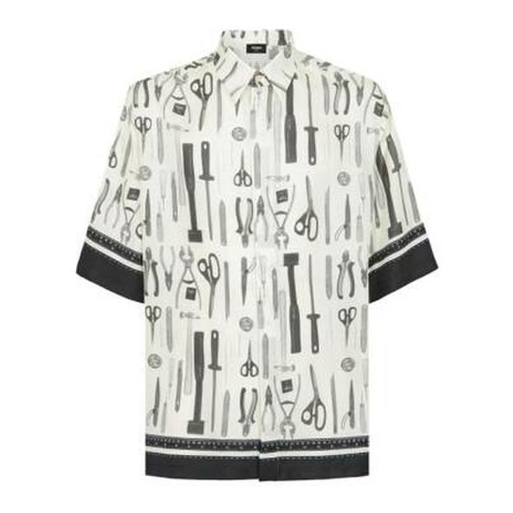Chemise à manches courtes 'Graphic-Print' pour Hommes