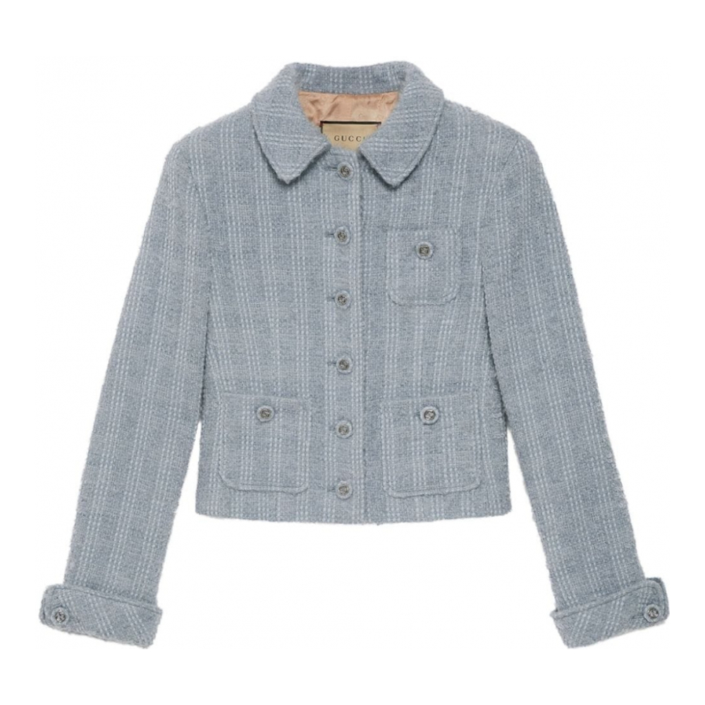 'Interlocking G-Buttons Tweed' Jacke für Damen