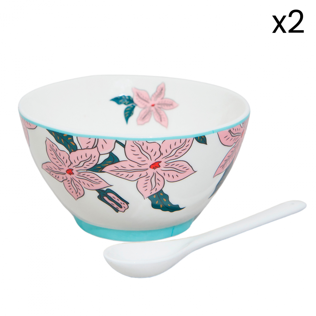 'Alice' Bowl, Spoon - 12 cm - 2 Pieces