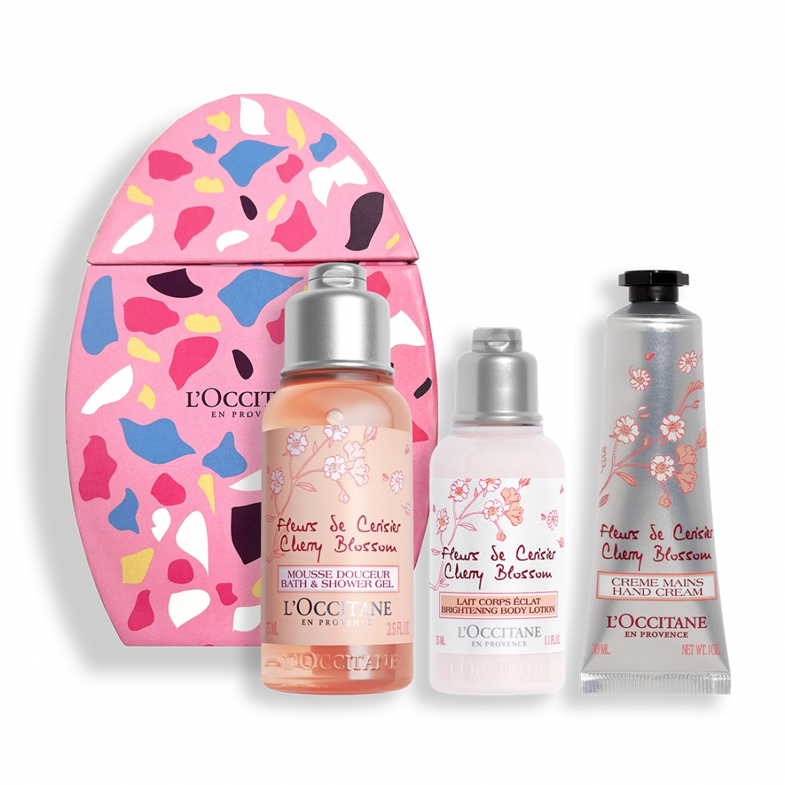 'Oeuf de Pâques Fleurs de Cerisier' Body Care Set - 3 Pieces