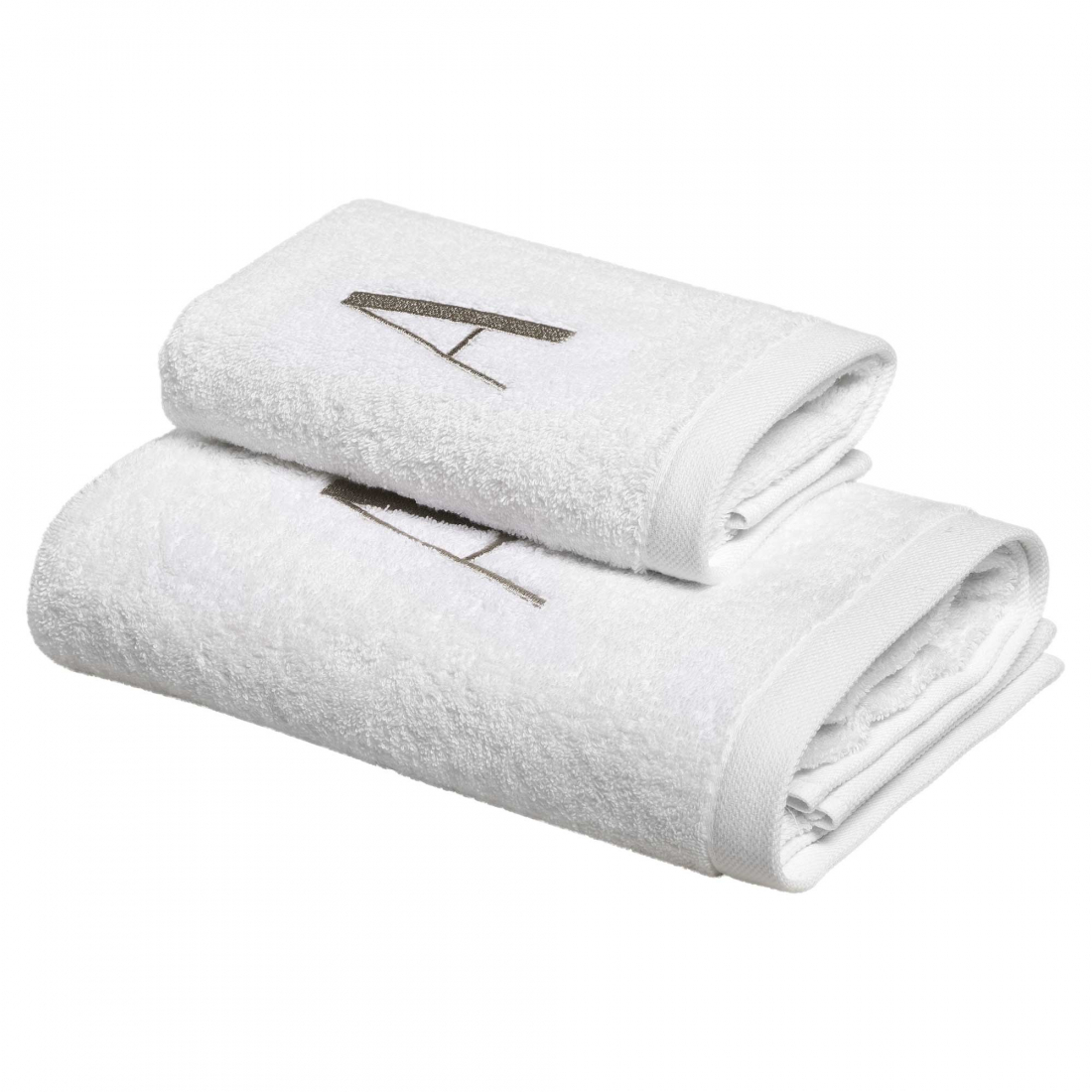 Monogram Face + Guest Sponge Set, A