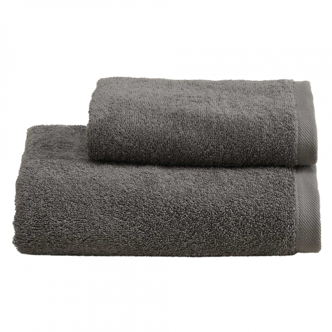 Set De Serviettes Éponge Elisa Pour Les Mains Et Les Invités, Gris