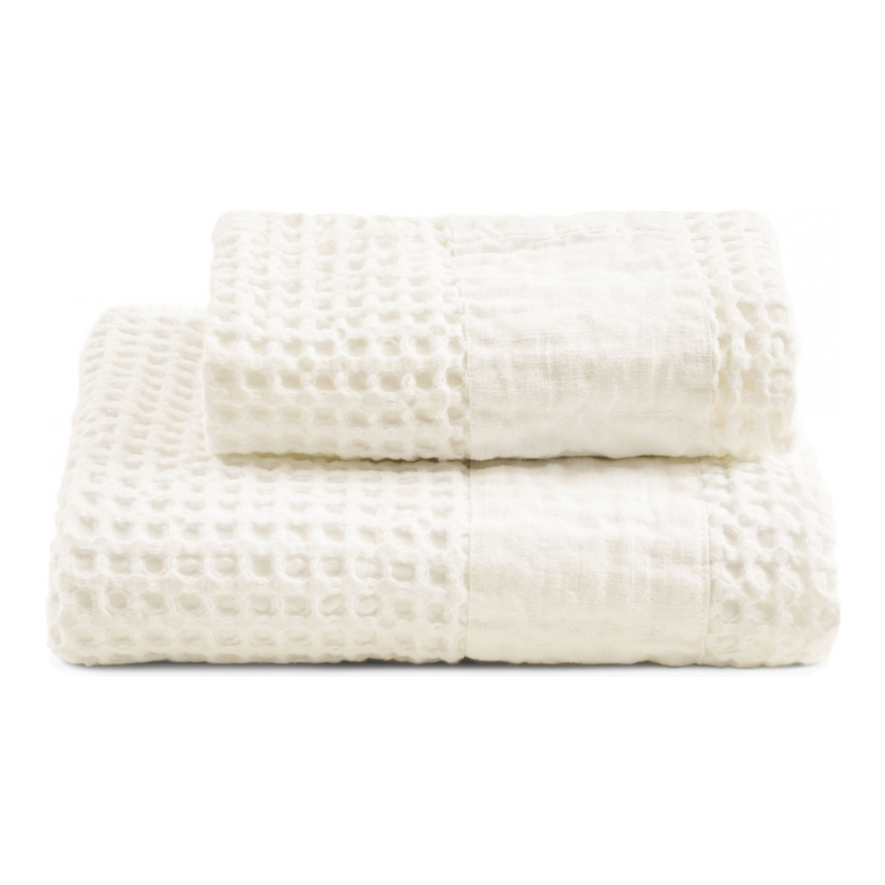 Zeno Face + Guest Sponge Towel Set, Ivory