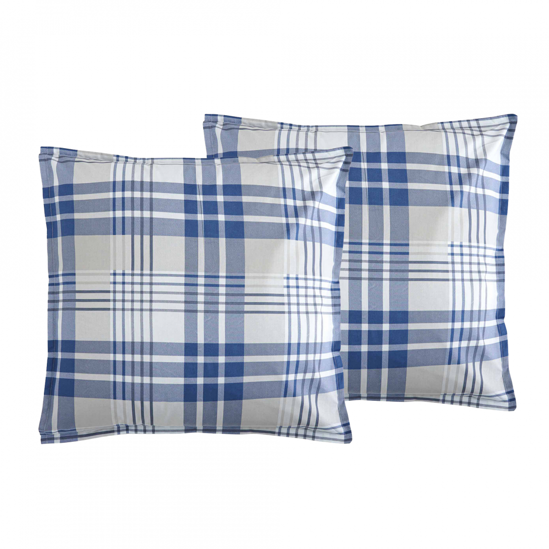 Tancredi Set Of 2 Pillowcases, Bluee/Grey