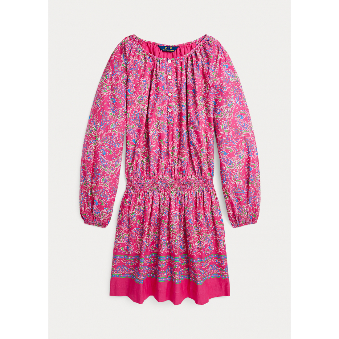 'Paisley Batiste' Kleid mit langen Ärmeln für große Mädchen
