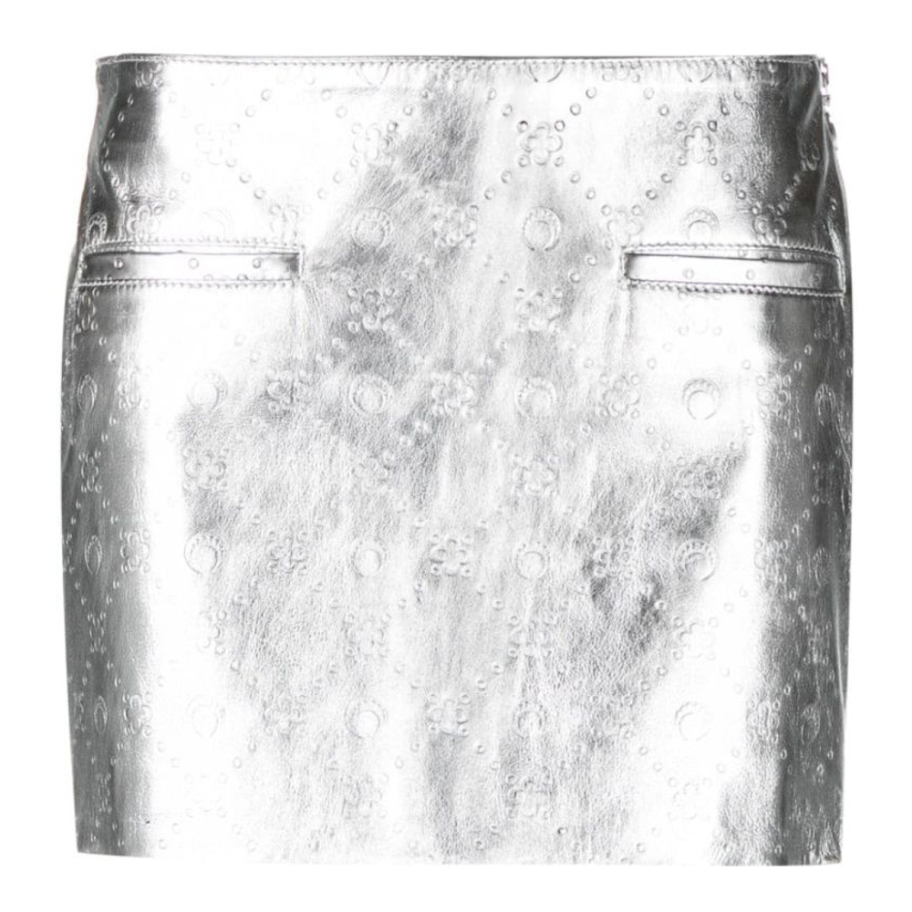 Mini Jupe 'Logo-Embossed Laminated' pour Femmes