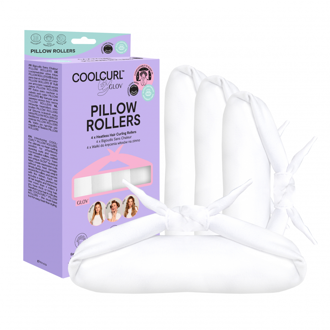 Coolcurl™ 4 Pillow Rollers