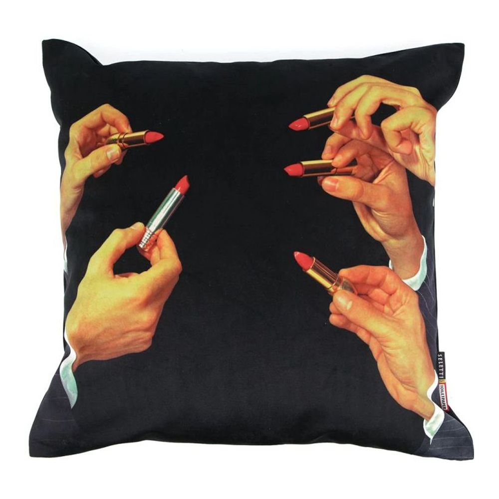 Coussin Décoratif 'X Toiletpaper Lipstick' - 50 x 50 cm