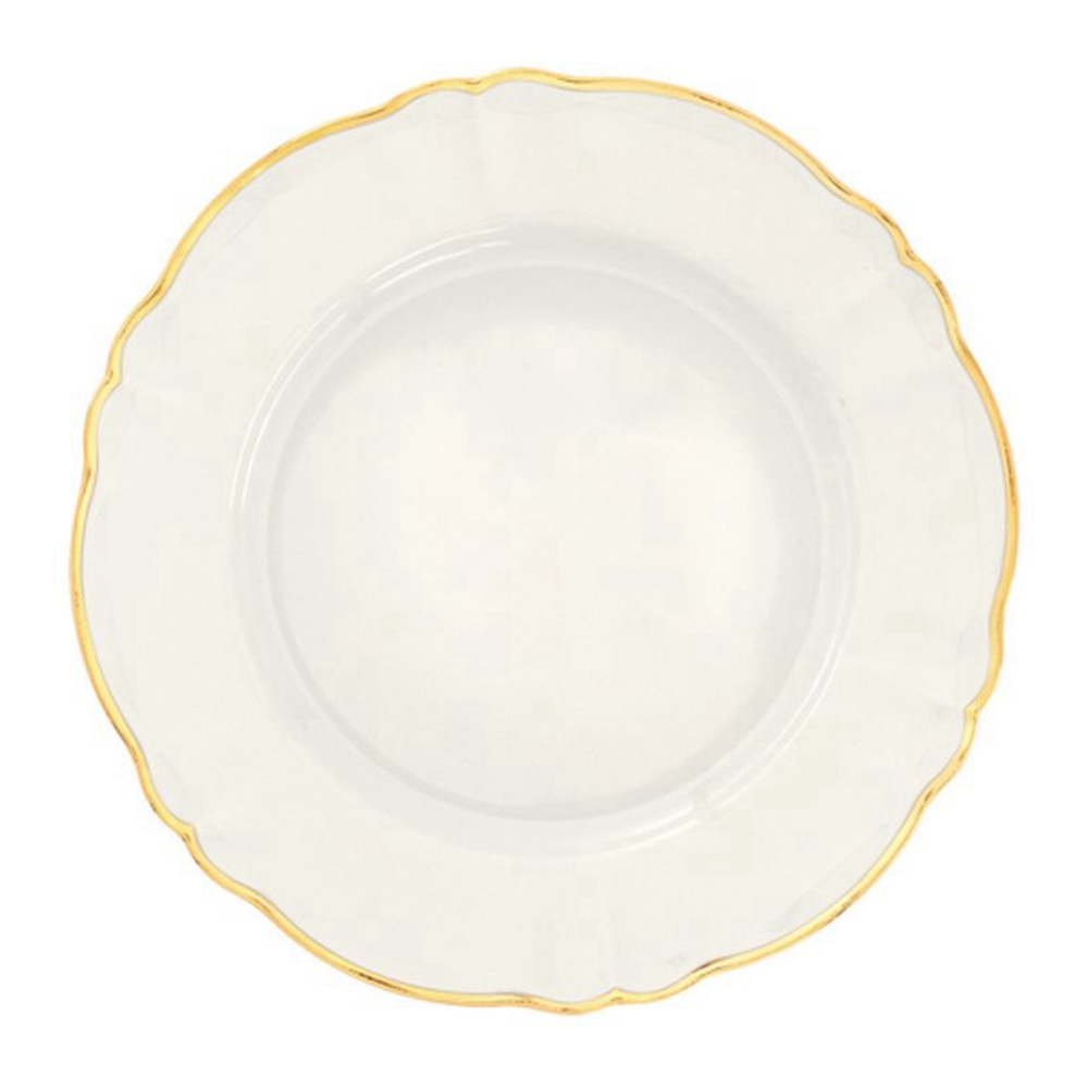 'Ivory Gold Rim' Dinner Plate - 26.5 cm