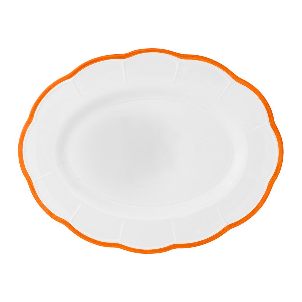 'Oval Scalloped Rim' Servierplatte - 36 cm