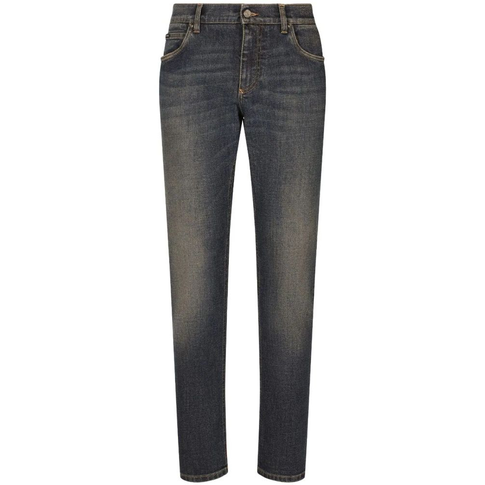 Jeans 'Logo-Plaque' pour Hommes