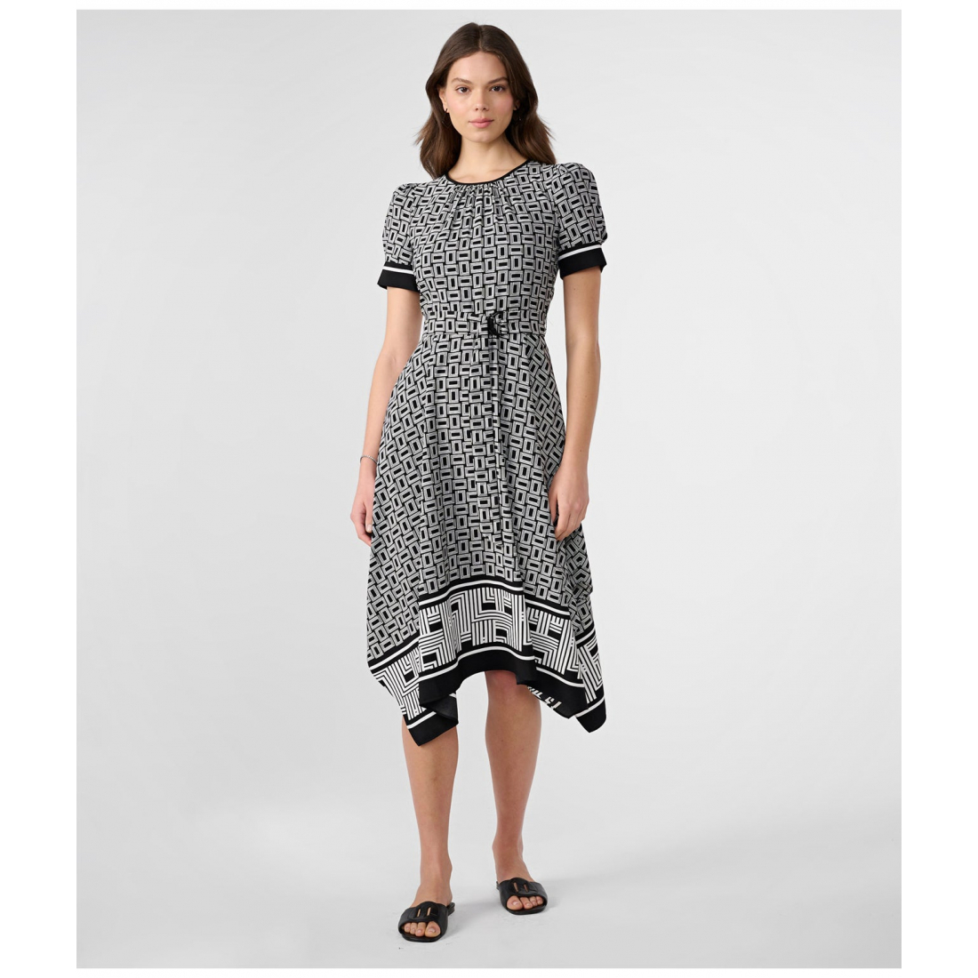 Robe Midi 'Paris Double L Crepe' pour Femmes