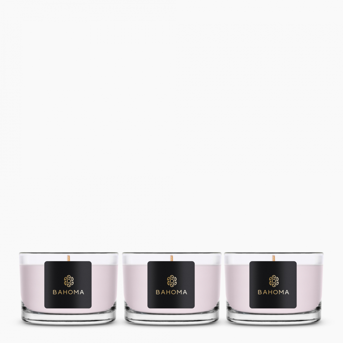 Set de bougies 'Pearl Compact' - Vanilla Parfait 80 g, 3 Pièces