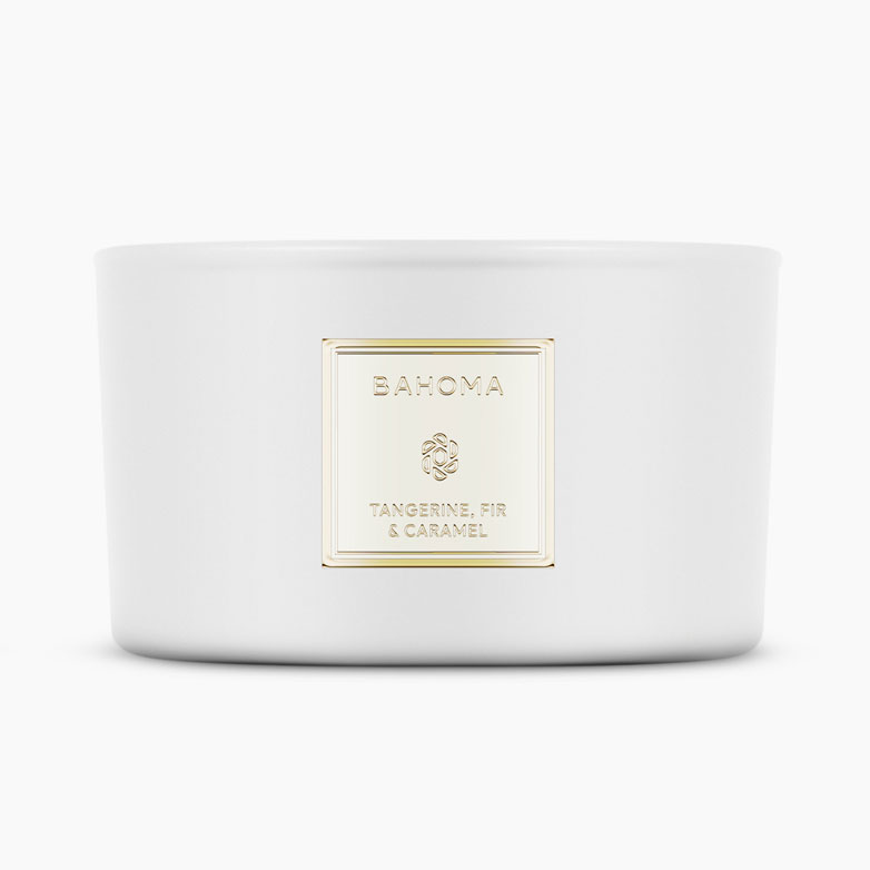Bougie 3 mèches 'Pearl' - 400 g