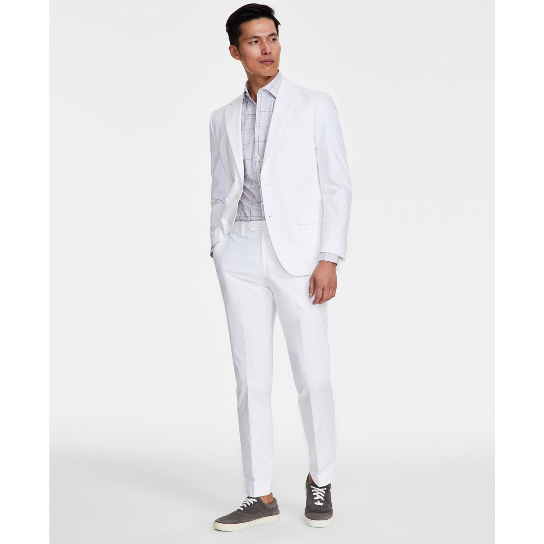 Blazer 'Modern-Fit TH Flex Stretch Chambray Suit Separate' pour Hommes