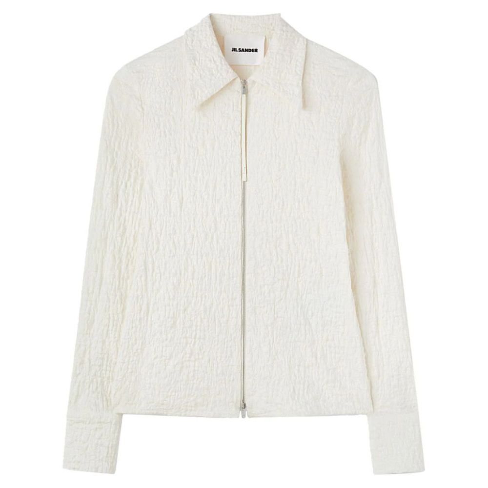 Chemise 'Zip-Front Cloqué' pour Femmes