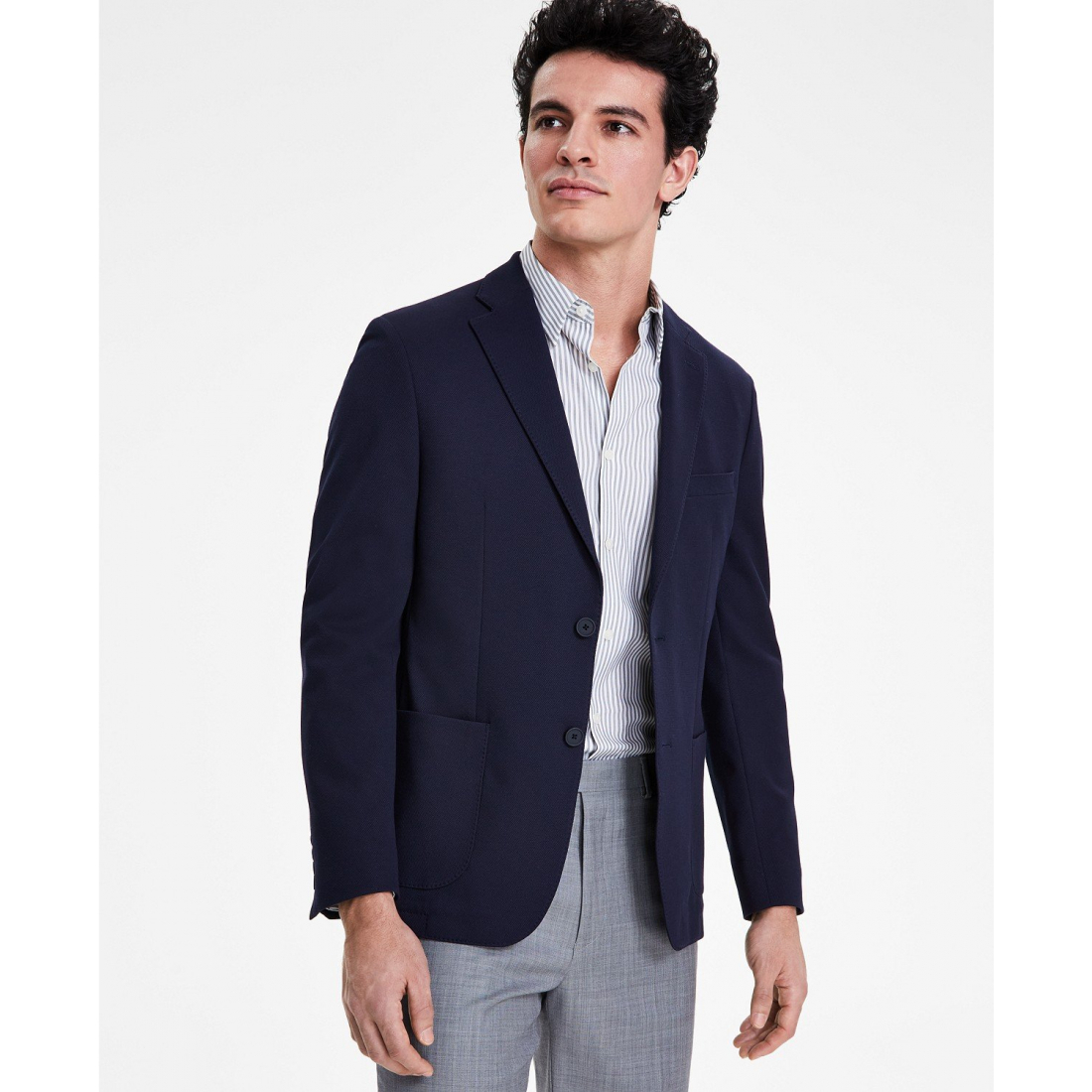 Blazer 'Slim-Fit Knit Blazer' pour Hommes