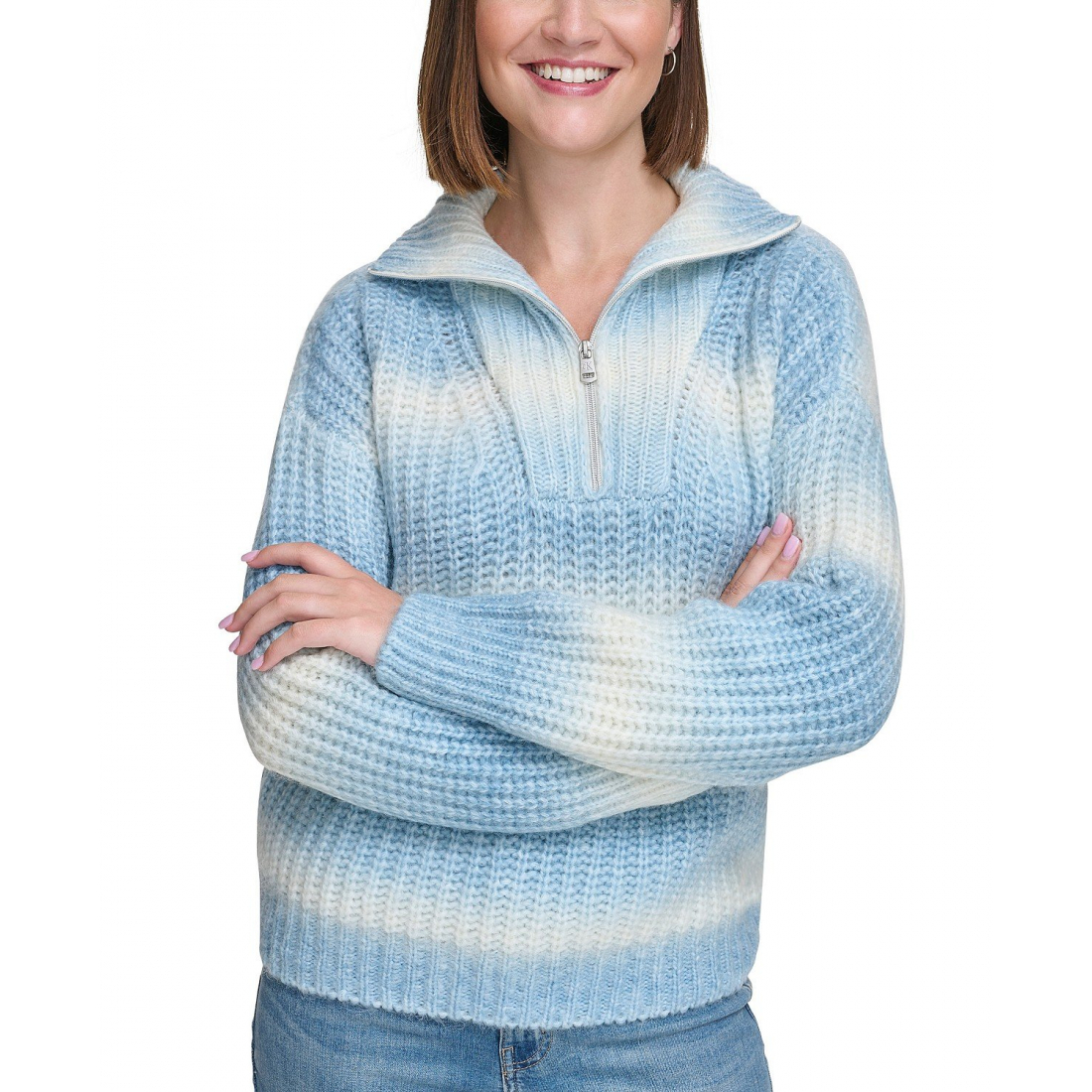 Women's 'Space-Dyed Half-Zip' Sweater