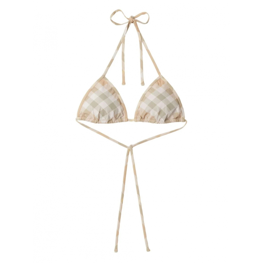 'Checked Triangle' Bikini Top für Damen