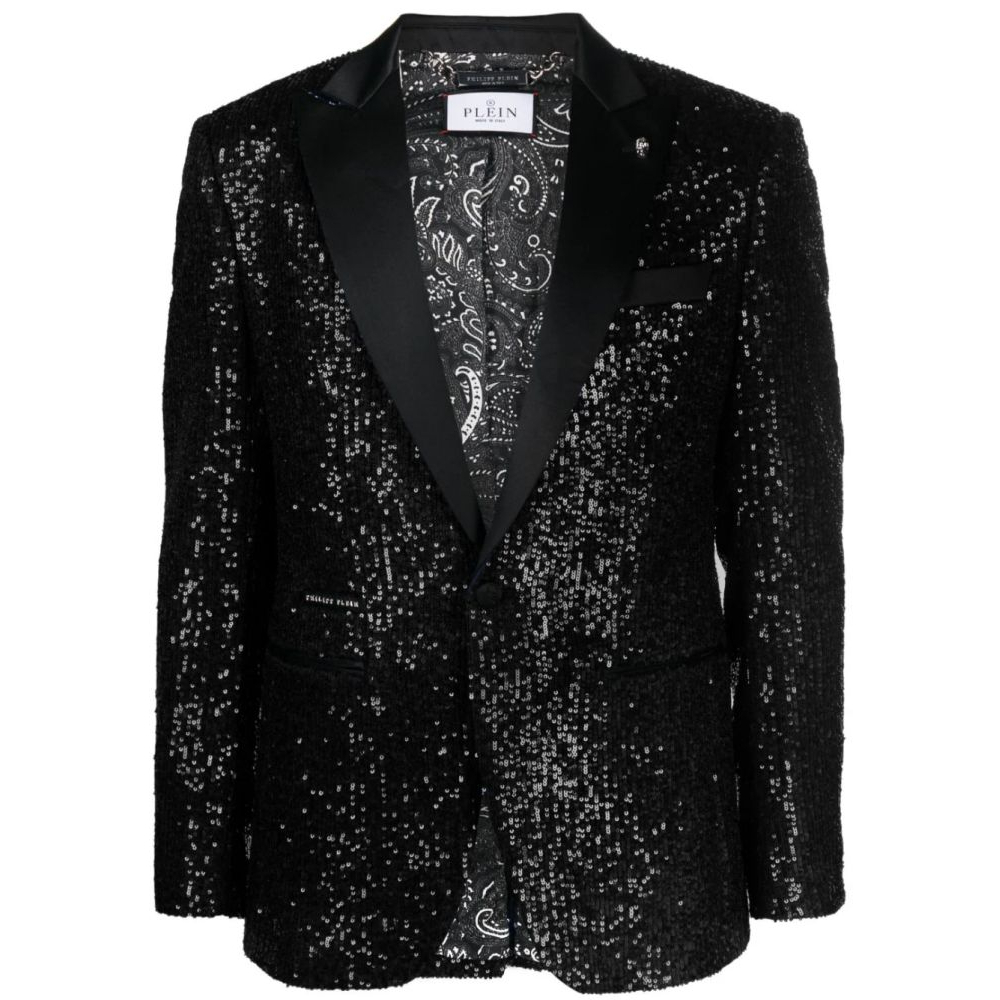 Blazer 'Sequin-Embellished' pour Hommes