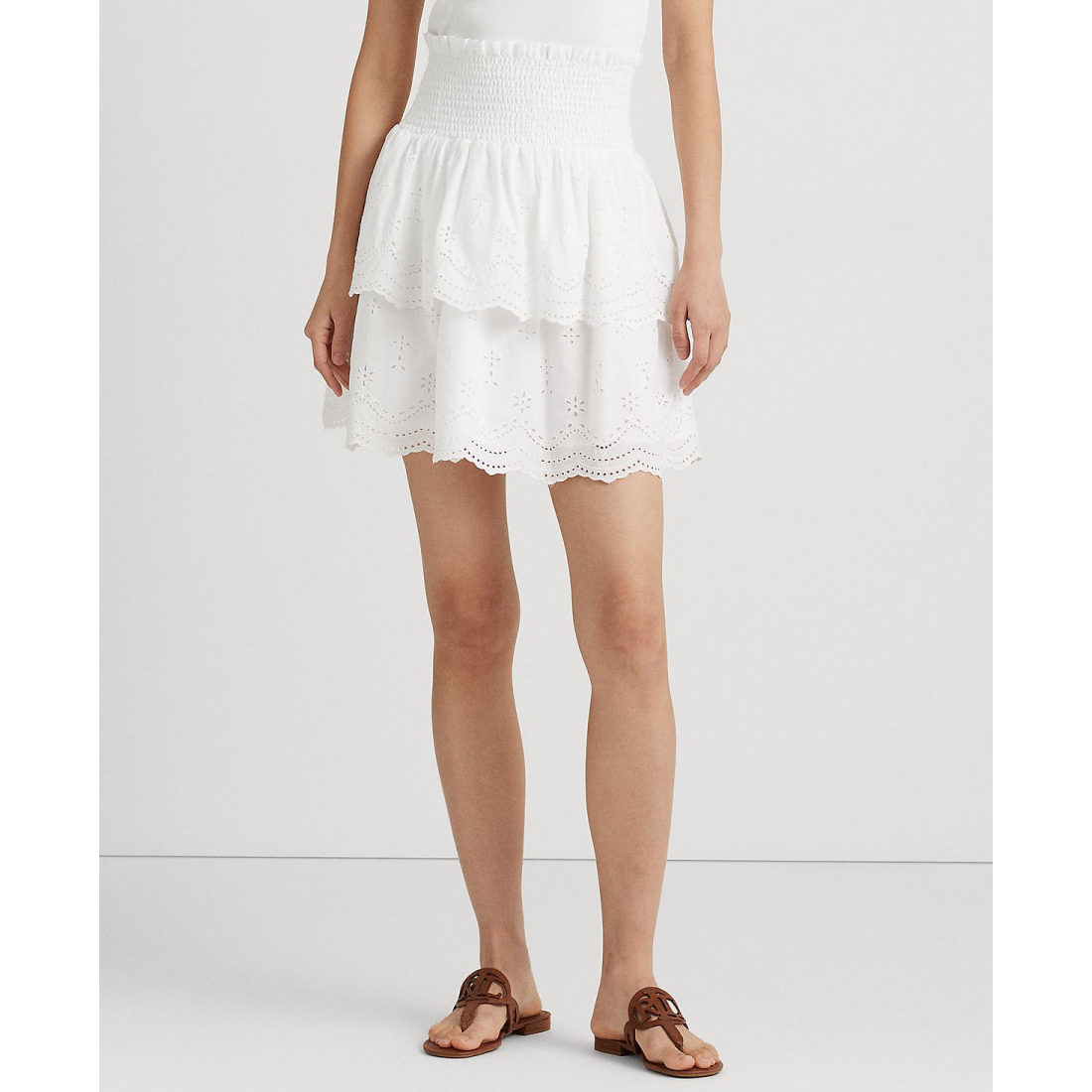 Women's 'Eyelet Embroidered' Mini Skirt