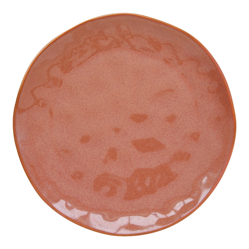 Set Of 6 Porcelain Dessert Plates Ø 21 cm Interiors Brick