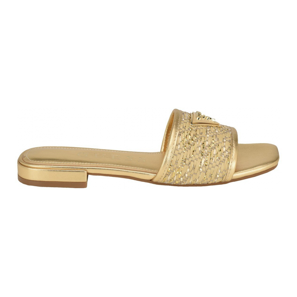 Sandales plates 'Tamsey One Band Square Toe Slide' pour Femmes