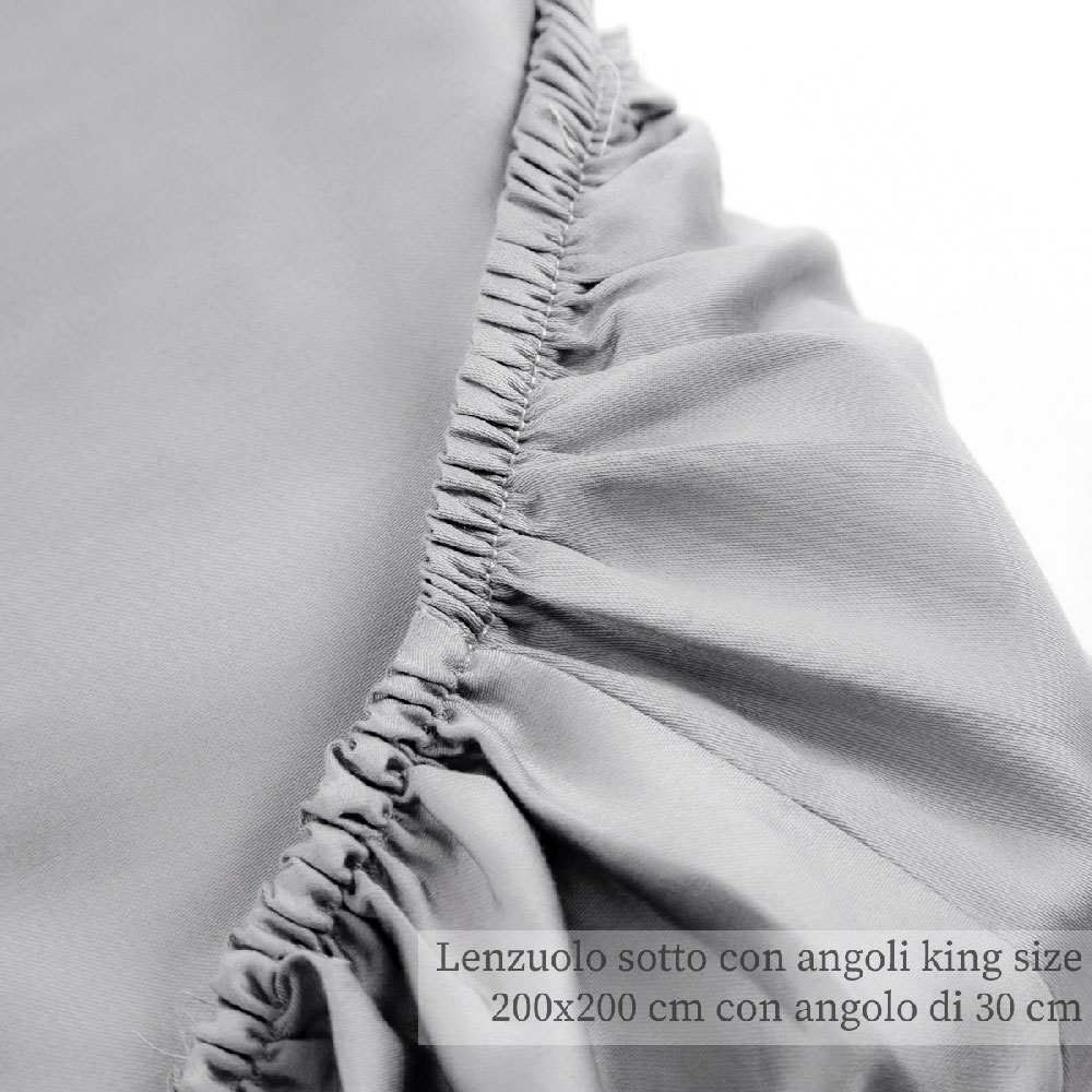 'Satin' King Fitted Sheet