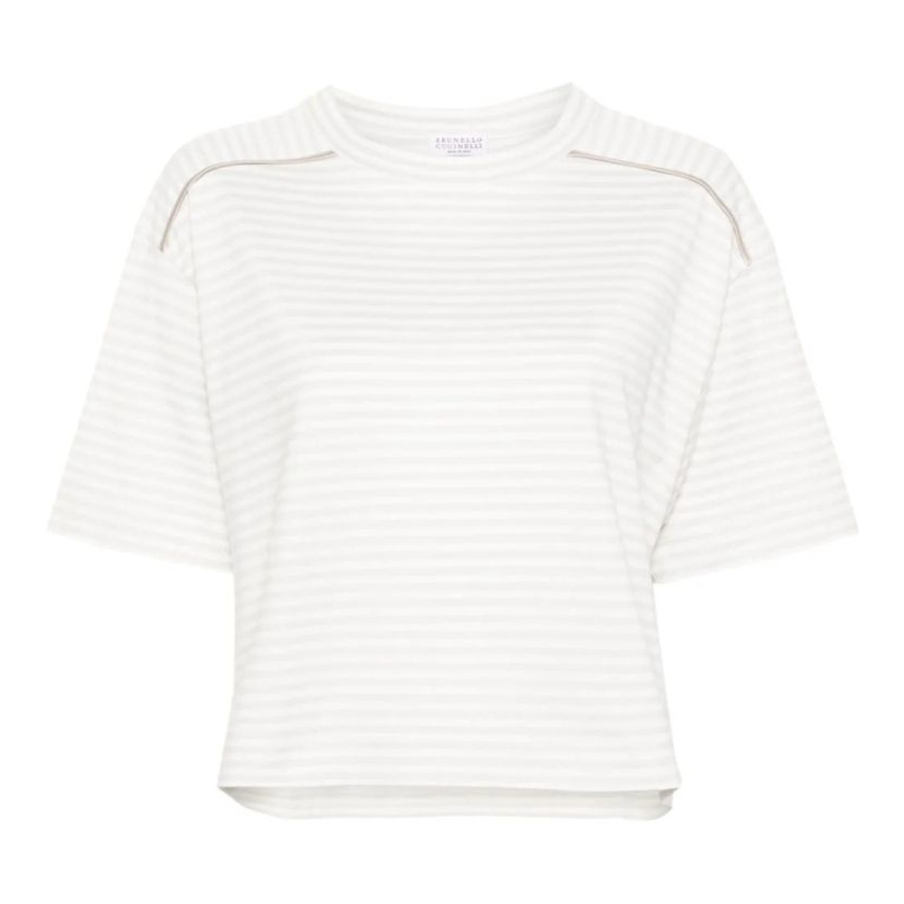 'Striped' T-Shirt für Damen
