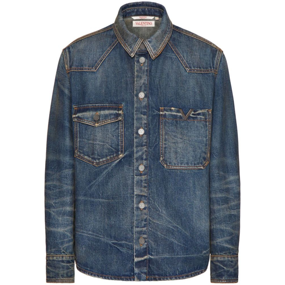 Chemise en Jean 'V' pour Hommes