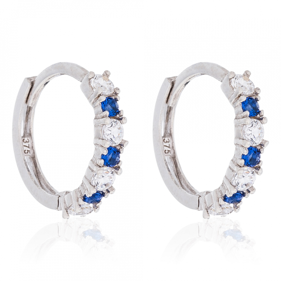 Boucles d'oreilles 'Créoles Océan' pour Femmes