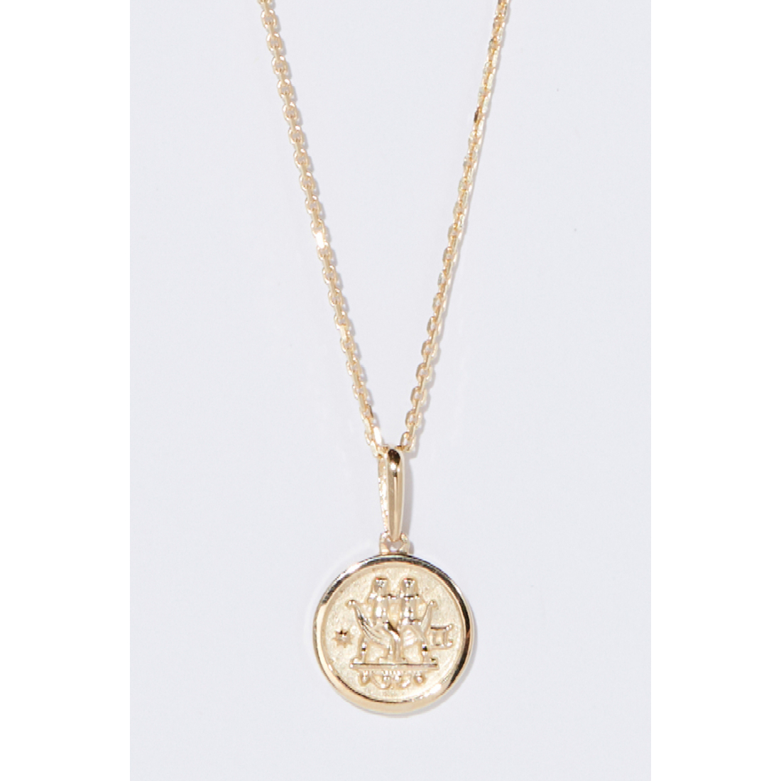 Pendentif sur chaine 'Gémeaux' pour Femmes